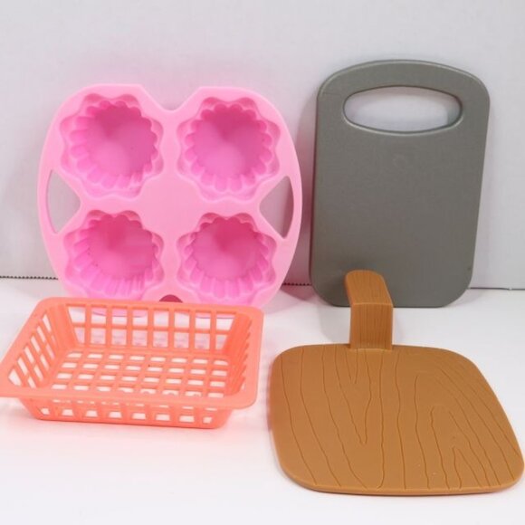 Lot of Childrens Pretend Play Kitchen Food Fruits Vegetables Pizza Utensils Kids - Picture 10 of 14